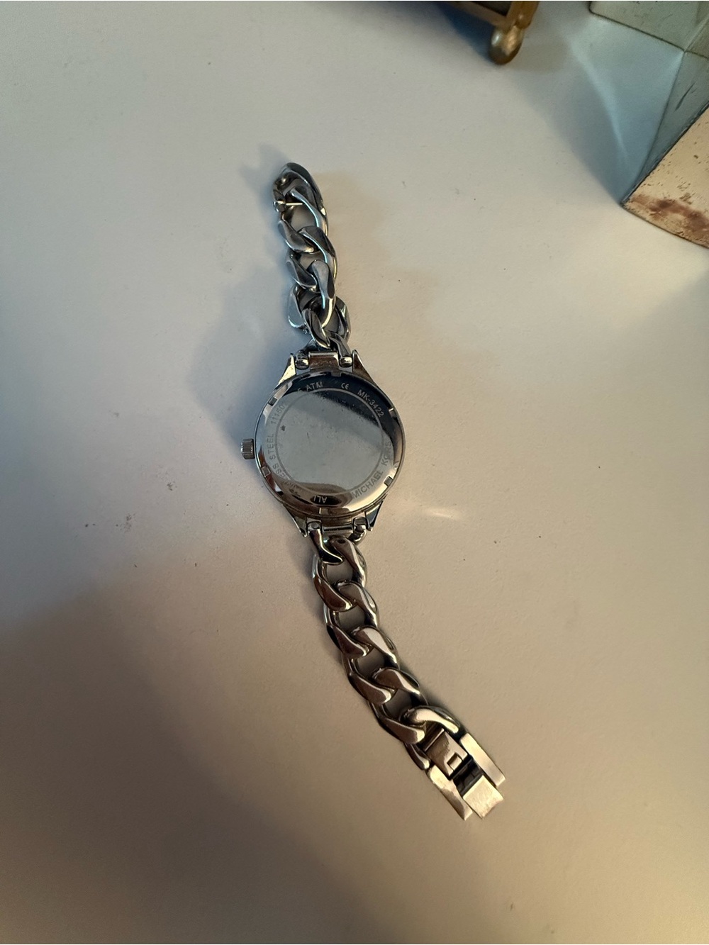 Michael Kors Silver Chain-Link Bracelet Watch (Face Removed)